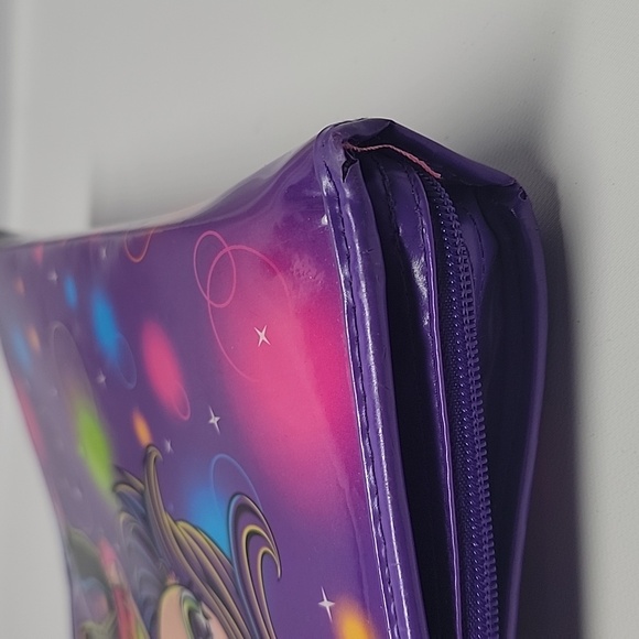 Vintage 90s y2k lisa frank Rockstar girl zip up binder - Picture 10 of 11